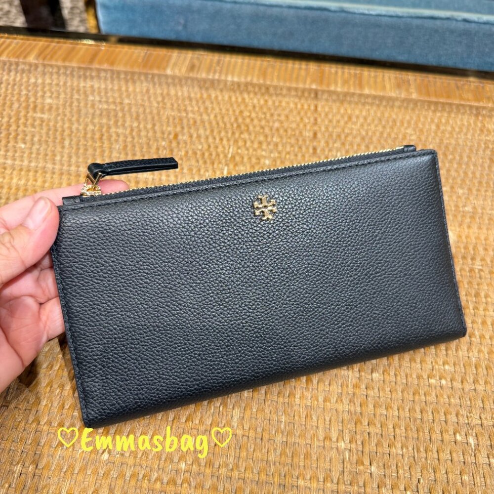 Tory Burch Blake Slim Wallet 177027 Black $220